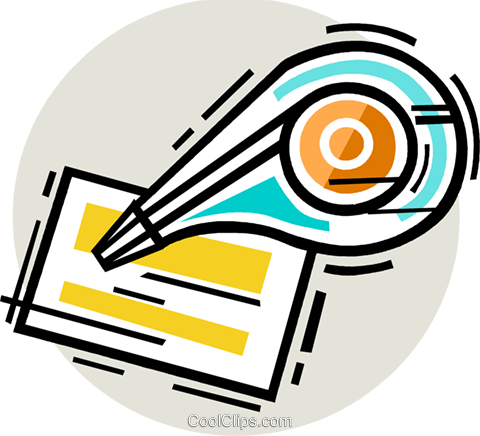 Correction Fluid Royalty Free Vector Clip Art Illustration - Circle (480x436)