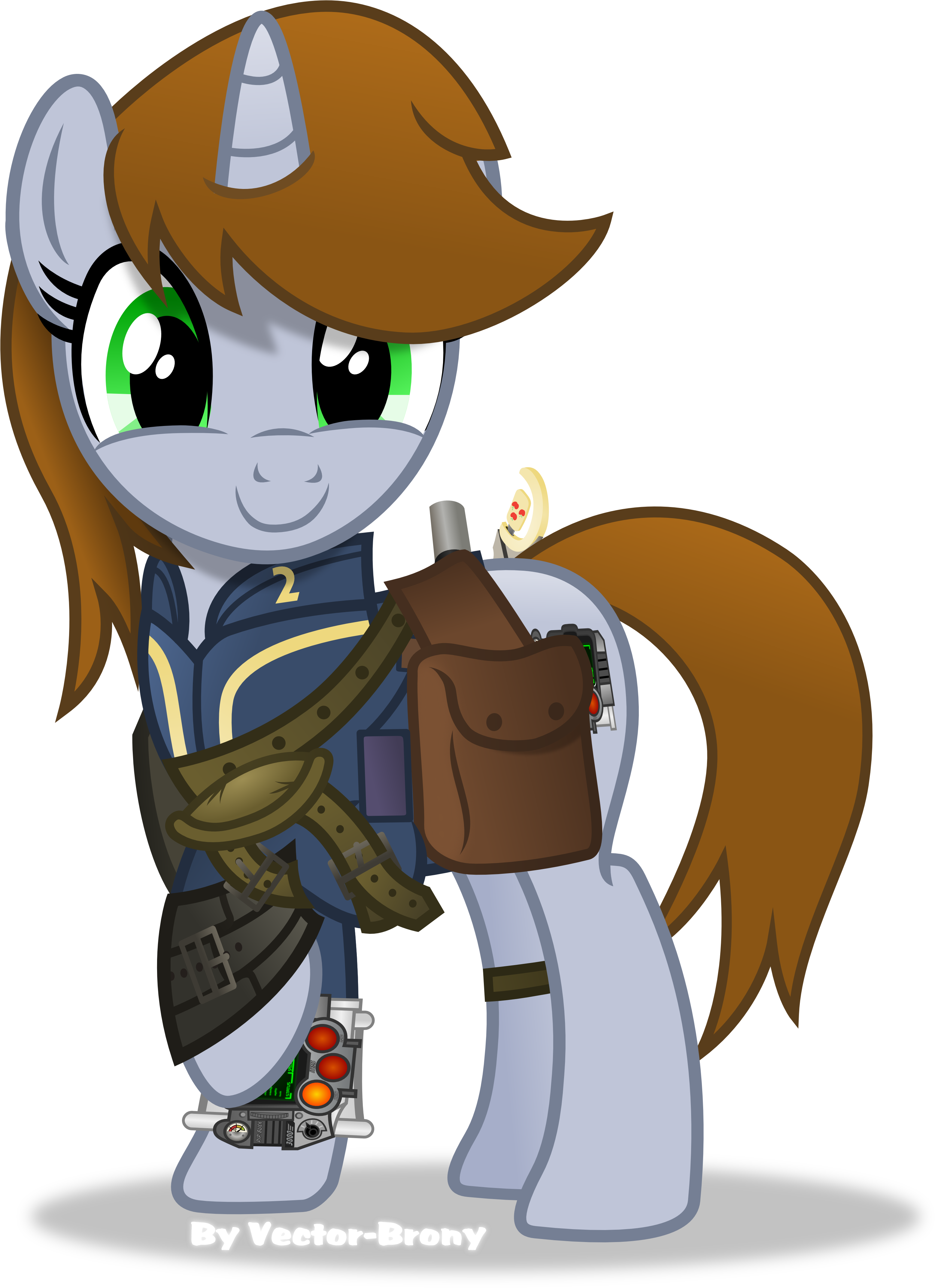 Littlepip Happy By Vector Brony Littlepip Happy By - Mlp Little Pip Vector (3122x4290)