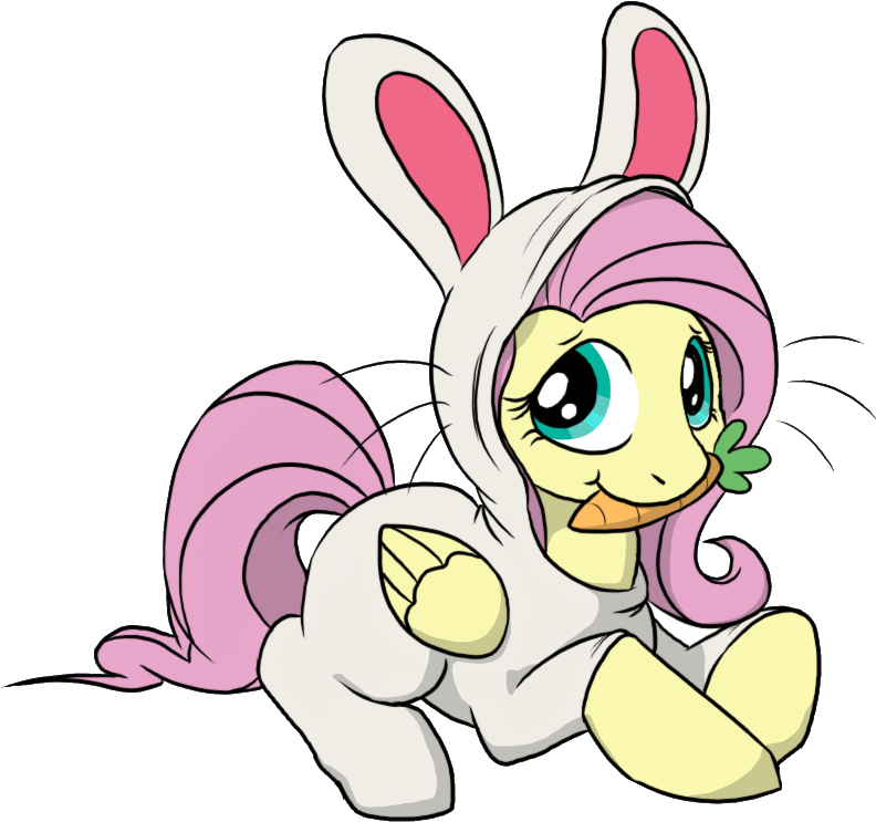 C0nker, Bunny Costume, Bunny Pajamas, Bunnyshy, Carrot, - My Little Pony Easter (907x826)