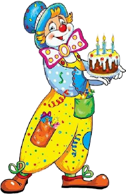 Cotton Candy - Clown With Balloons Png (400x400)