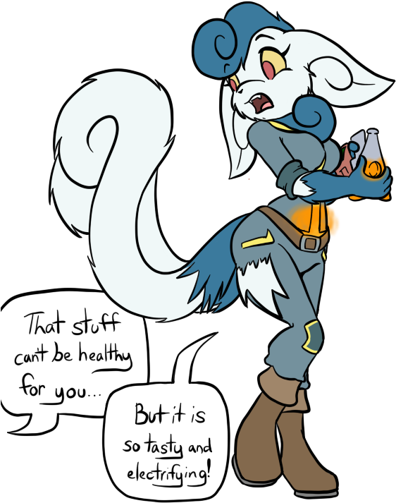 Effects Of Glowing Sodas - Cartoon (612x792)
