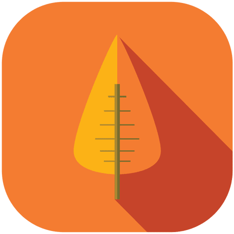 Orange Leaf Tree Icon Transparent Png - Transparency (512x512)