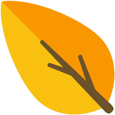 Orange Leaf Illustration Transparent Png - Orange (512x512)