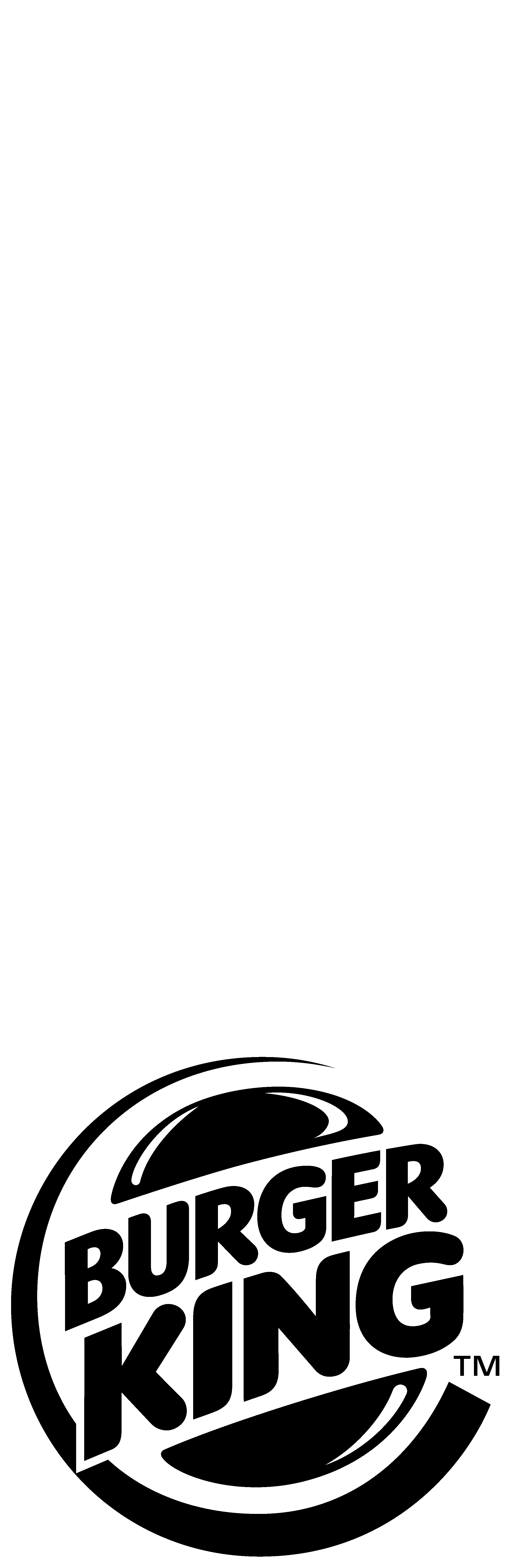 Burger King Logo3 Logo Black And White - Burger King (2400x7212)