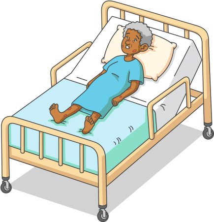 Dangerous - Dyspnea Clipart Hospital Bed (560x450)