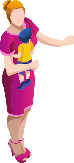 Mother Carrying Child - Mother Carrying Child (249x550)