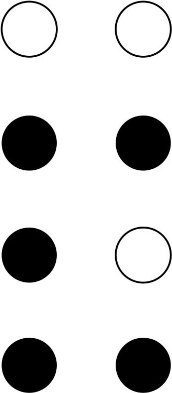File - Braille8 Dots-25378 - Svg - Circle (573x1023)