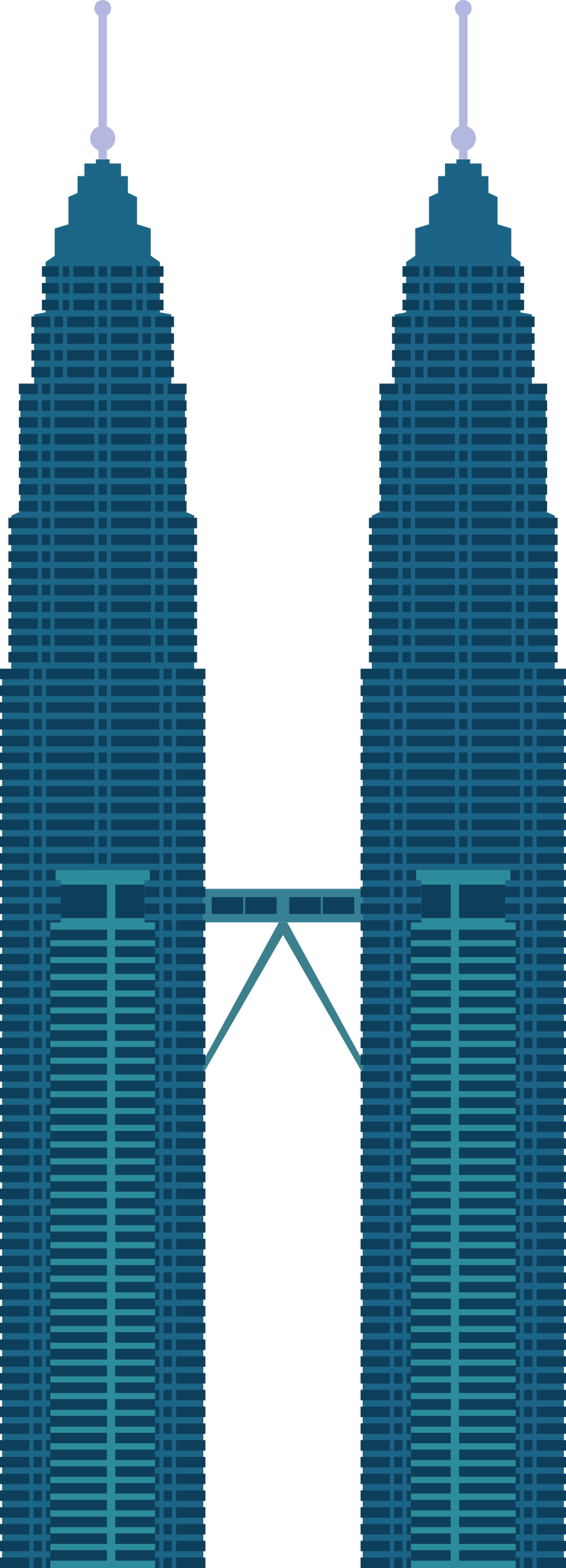 Big Image - Petronas Twin Towers Vector (866x2400)