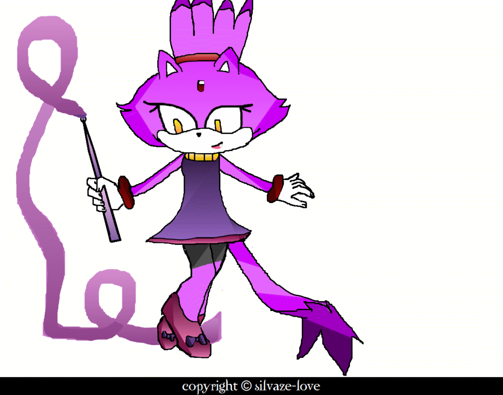 Blaze The Cat Ribbon London Olympic Game 2 By Silvaze - Blaze The Cat (1009x792)