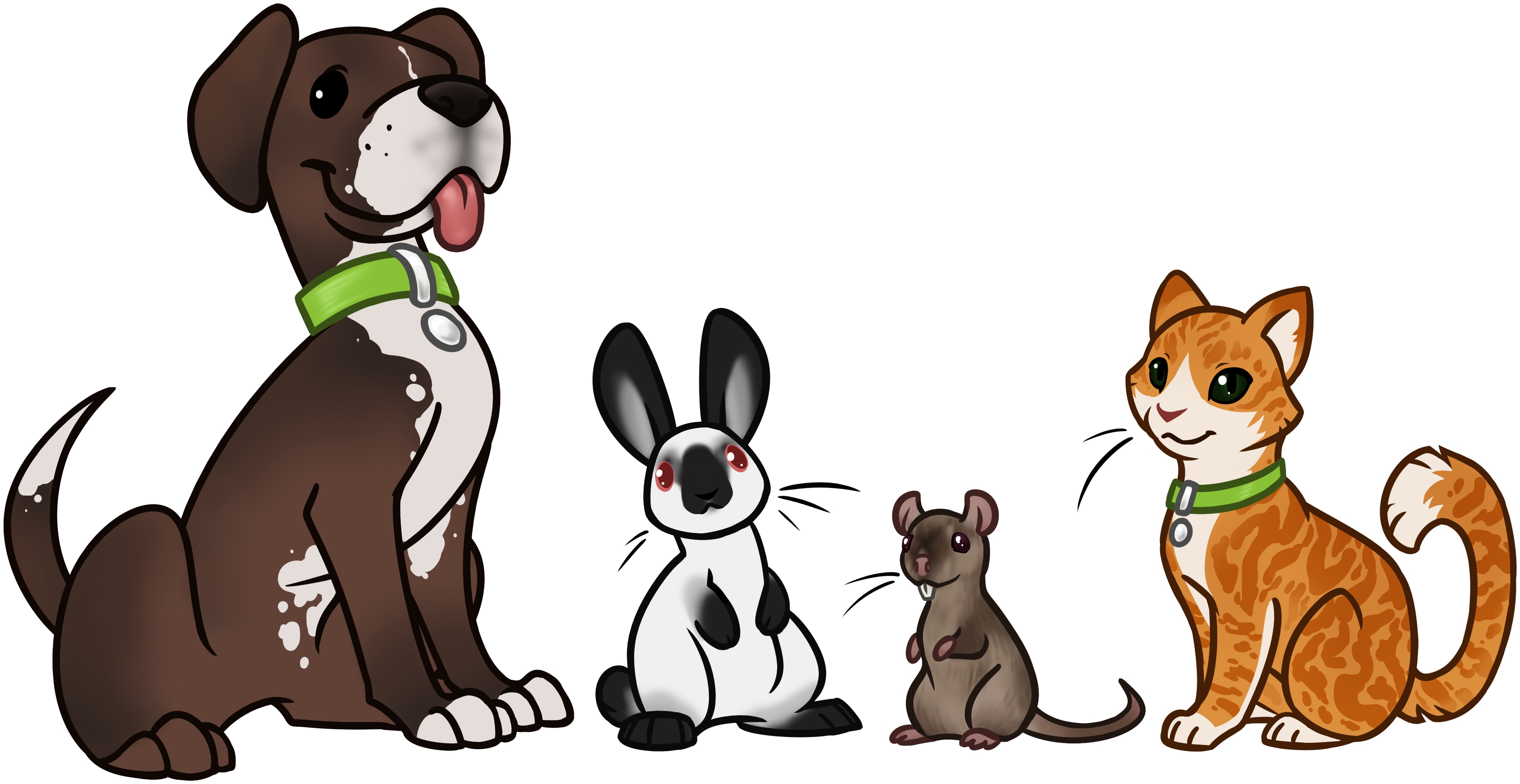 At The Bark Side, Your Pets Become A Member Of Our - Cartoon (4400x2400)