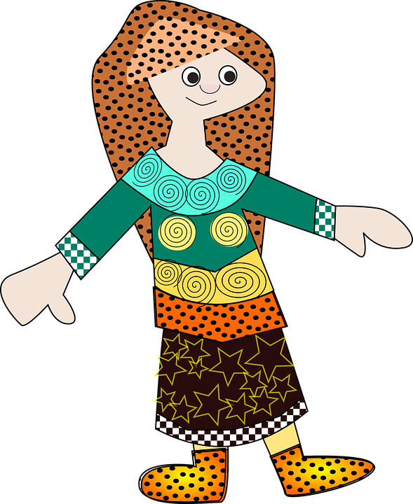 Pattern Woman Clip Art At Clker - Kartun Orang Arab (589x720)