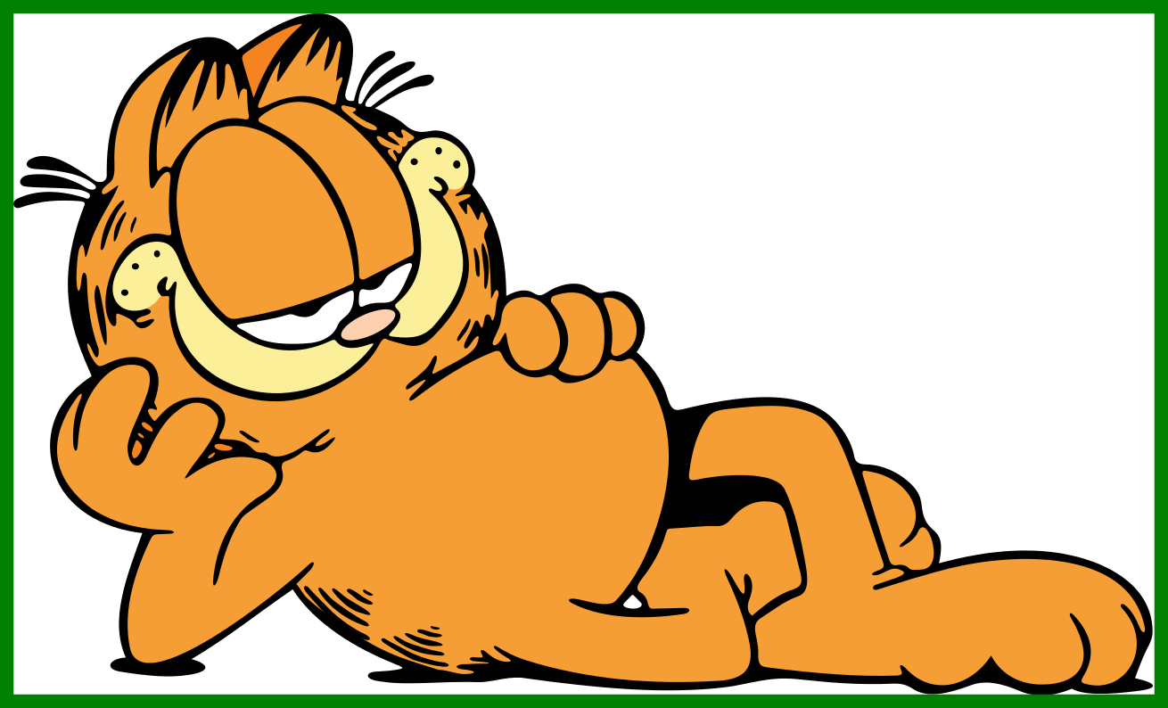 Dog Cartoon Cartoon Dog Lying Down Stunning Garfield - Garfield Animation (1310x794)