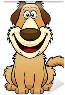 Vector Illustration Of Cartoon Dog Wall Mural • Pixers® - Illustration (400x400)