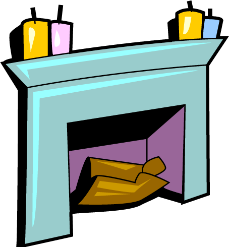 Free Live Fireplace Clipart - Clip Art (454x490)