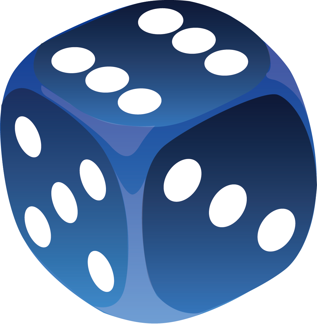 Dice Png - Blue Dice Clipart (1074x1098)