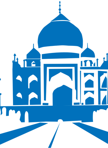 Taj Mahal Vector Graphics - Taj Mahal Clip Art Png (368x500)