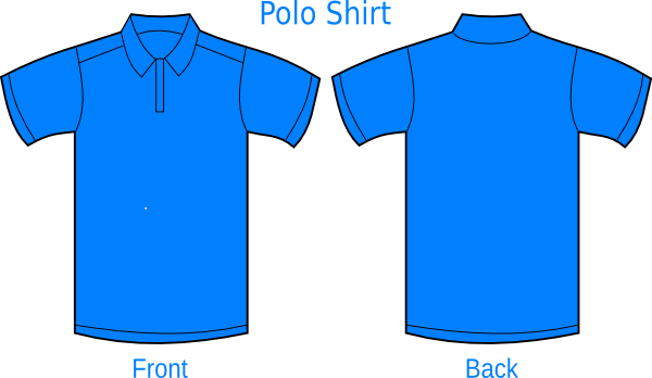 Polo Shirt Blue Clip Art At Clker - T Shirt Polo Blue (600x348)