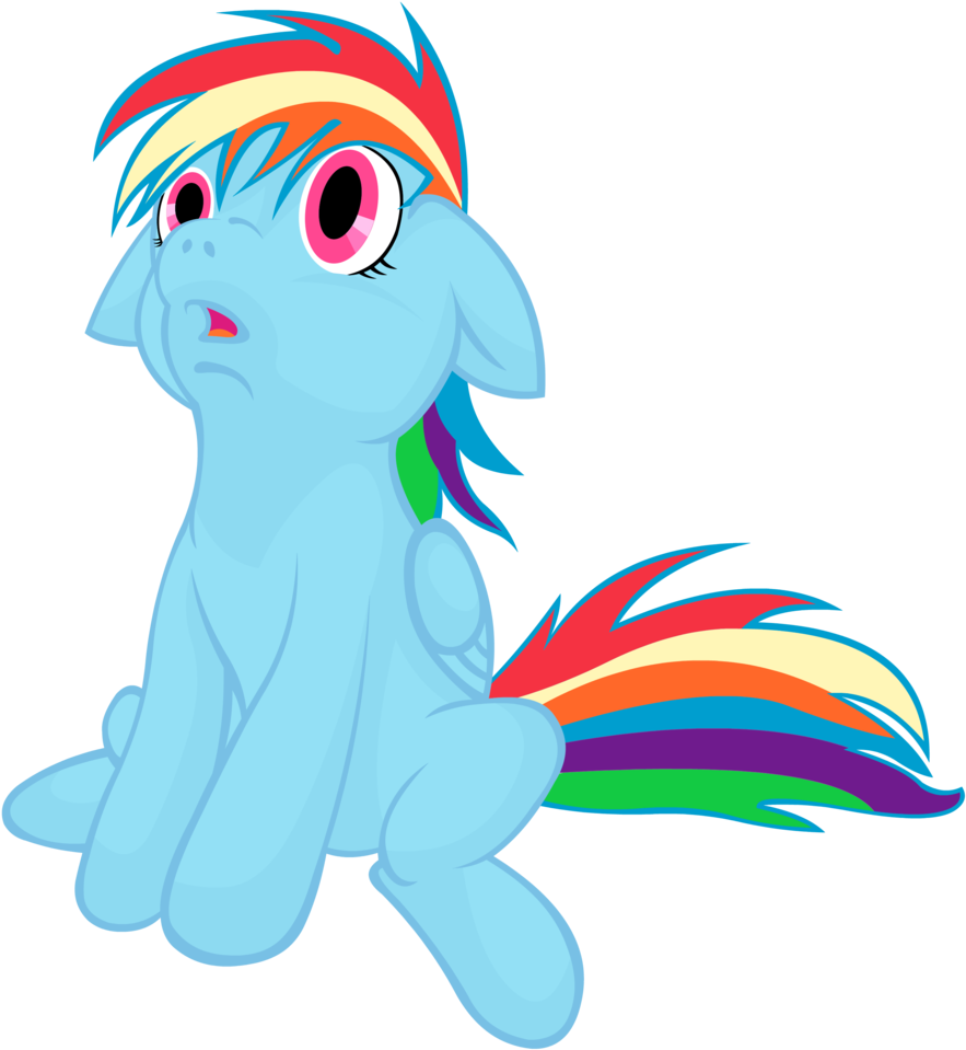 Sweet Sugar Cube, Filly, Rainbow Dash, Safe - Marine Mammal (942x1024)