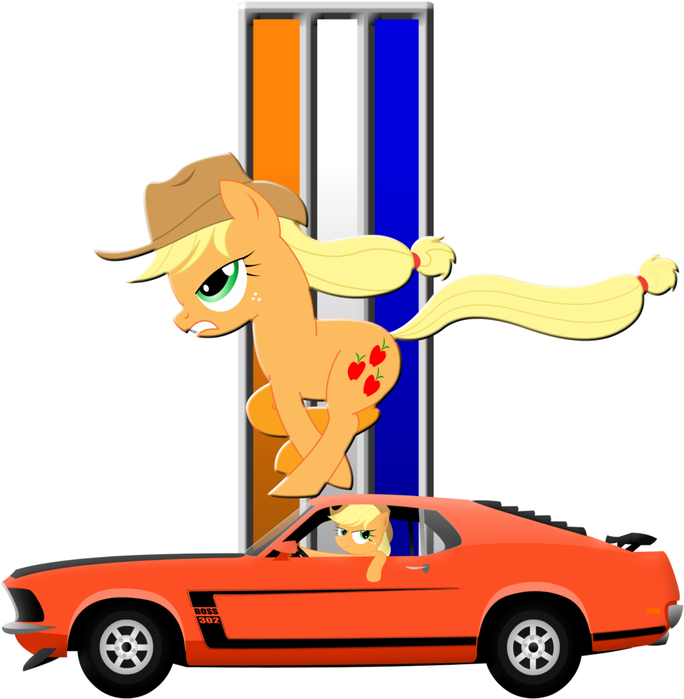Shirt Design- Mustang Applejack By Gonein10seconds - Applejack Mustang (1024x1365)