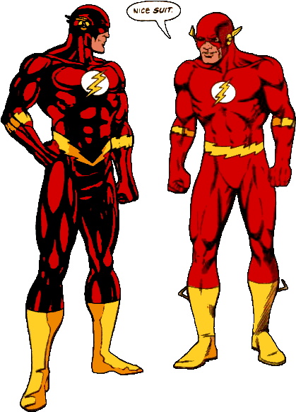 On - Flash Wally West Vs Barry Allen (444x600)