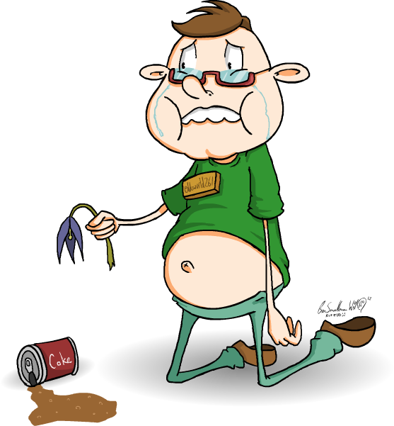 Rip Eddsworld By Wonchop - Eddsworld Edd Side View (557x601)