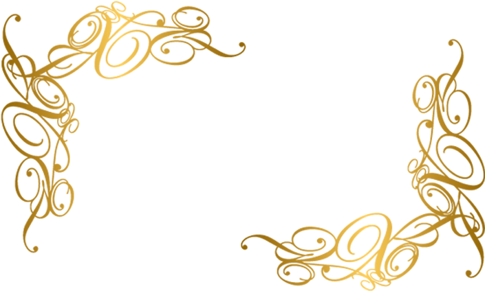 Decorative Borders Clip Art - 金色 花紋 (750x750)