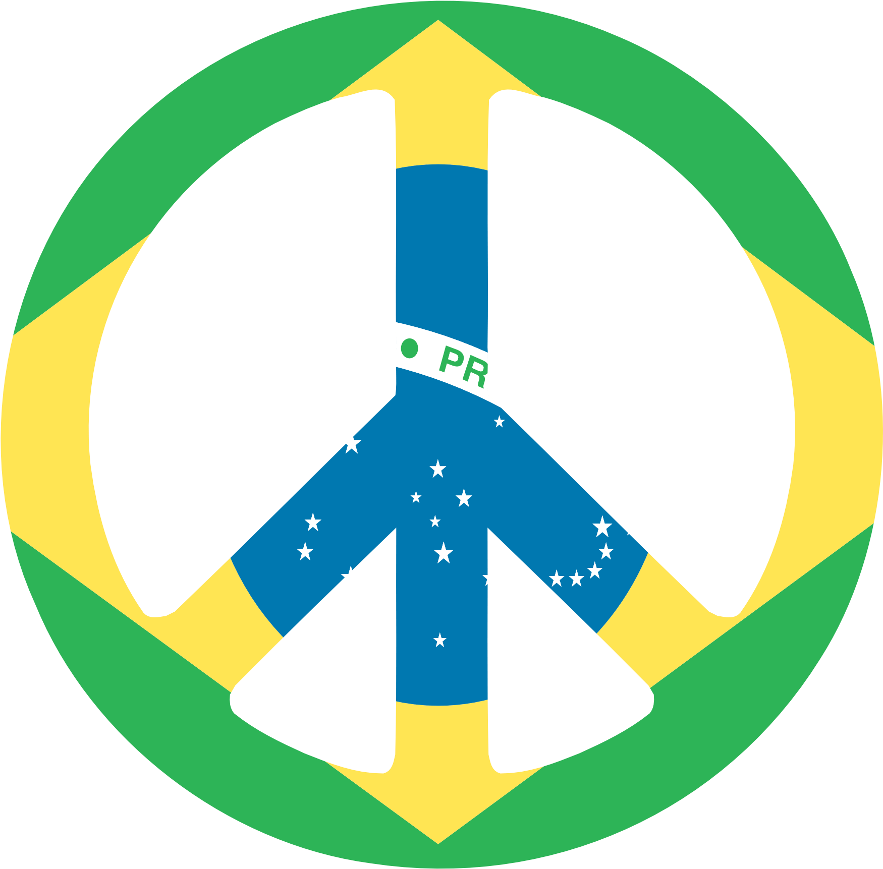 Peace Symbol Clip Art - Portrait Of A Man (1969x1969)