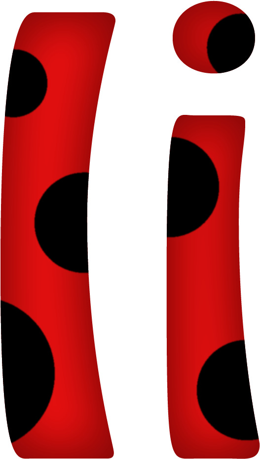 Flores Y Letras Para Decoupage - Letras Ladybug (899x1000)