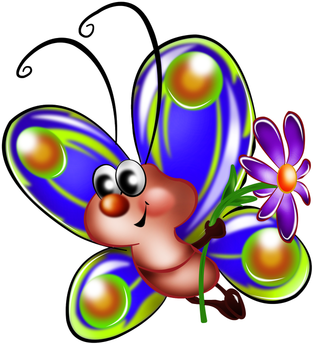 Изображение Для Плейкаста - Clipart Motyl (719x710)