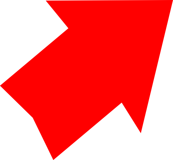 This Free Clip Arts Design Of Red Arrow Up Right - Red Arrow No Background (600x555)