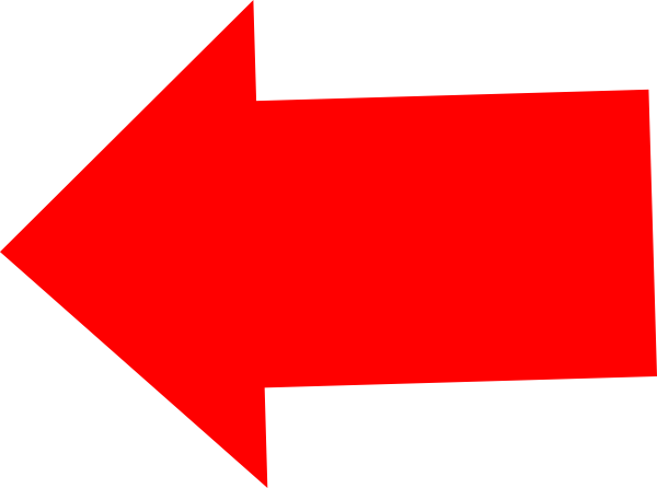 High Quality Affected Red Left Arrow Transparent Background - Transparent Background Red Arrow Png (600x446)