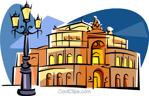 Germany Dresden Opera Royalty Free Vector Clip Art - Dresden Germany Clipart (480x312)