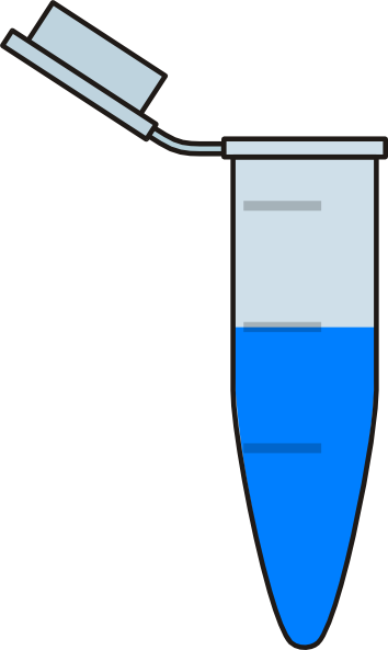 Clip Art - Eppendorf Tube With Liquid (354x593)