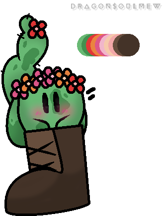Cactipum Bean By Dragonsoulmew - Cartoon (387x460)