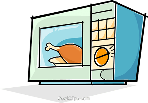 Microwave Oven Cooking Food Royalty Free Vector Clip - Microwave Clipart Png (480x335)