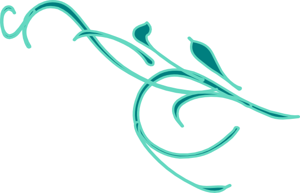 Green Leaf Swirl Clip Art At Clipart - Clip Art (600x385)