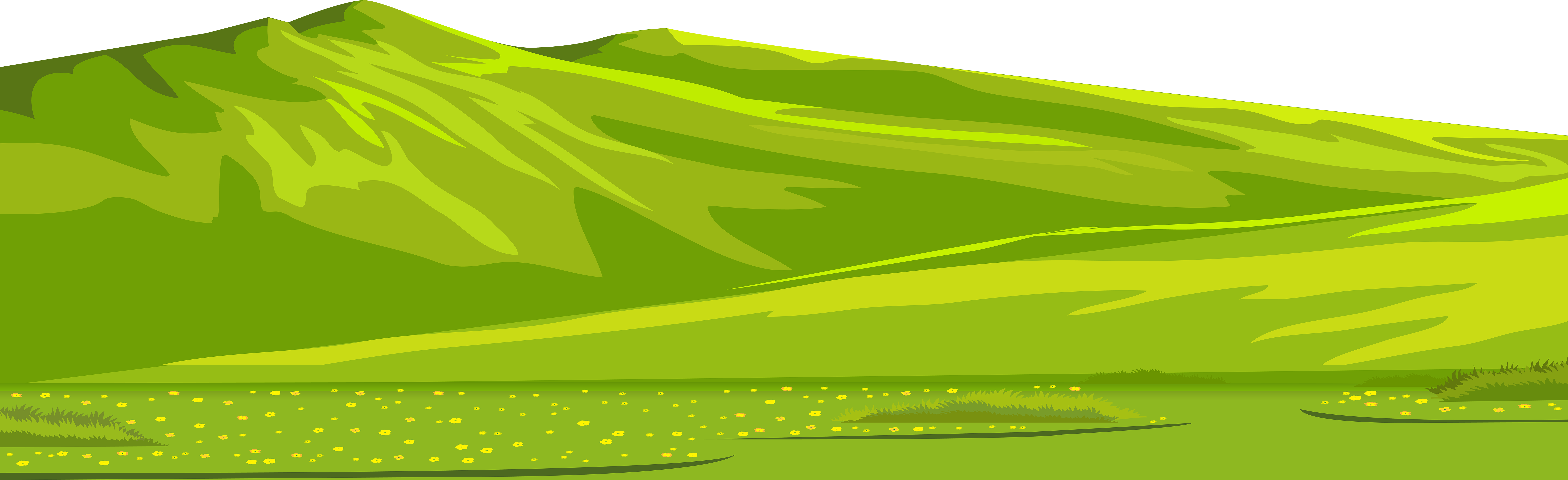 Summer Valley Ground Transparent Png Clip Art Image - Ground Png Clipart (8000x2596)