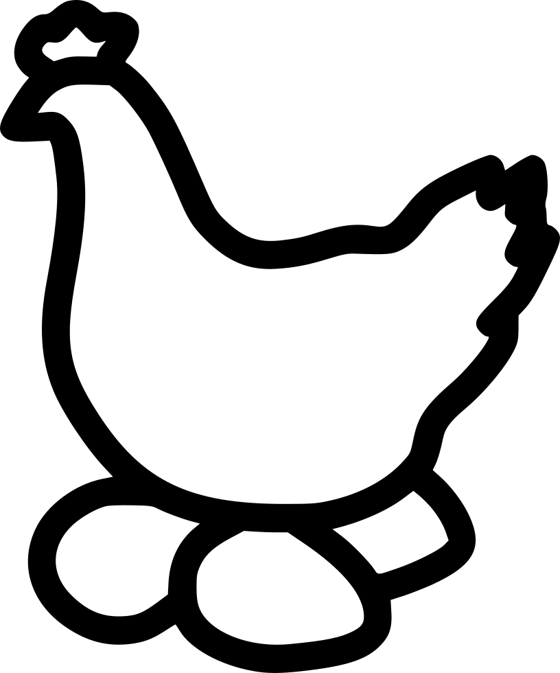 Hen Egg Eggs Poultry Svg Png Icon Free Download - Chicken Egg Icon (816x980)