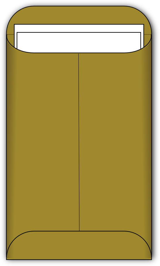 Envelope - Clipart - クリップ アート 郵便 物 (555x921)