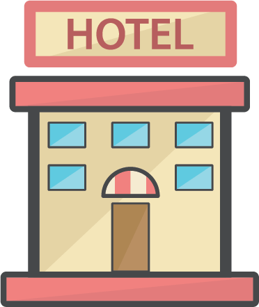Very Attractive Hotel Clipart Affordable Hotels In - Clipart Of A Hotel (372x442)