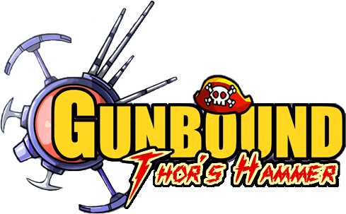 Gunbound Classic V750 - Gunbound Thor Hammer Logo (489x303)