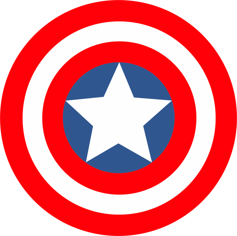 Shield Clipart Captain America - Captain America Shield Vector (800x796)