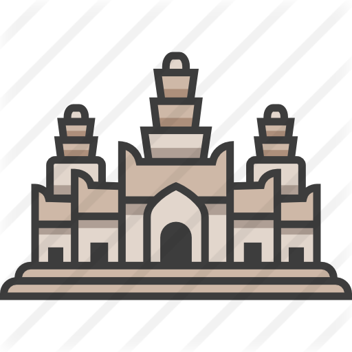 Angkor Wat - Angkor Wat Illustration Simple (512x512)