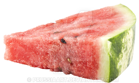 Slice Of Watermelon On A Transparent Background By - Watermelon (900x740)