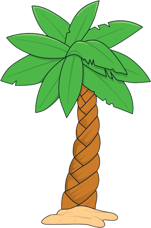 Leaf Vine Clip Art At Clker - Palm Clipart (490x738)