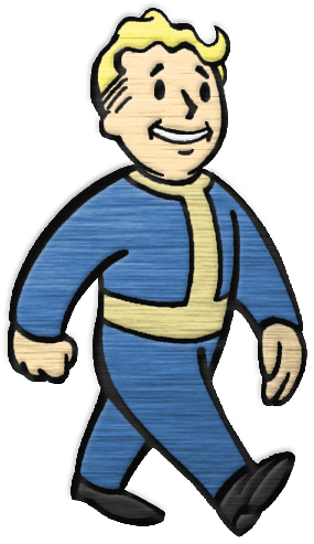 Fallout Vault Boy By Polishxcii - Fallout Vault Boy Walking (512x512)