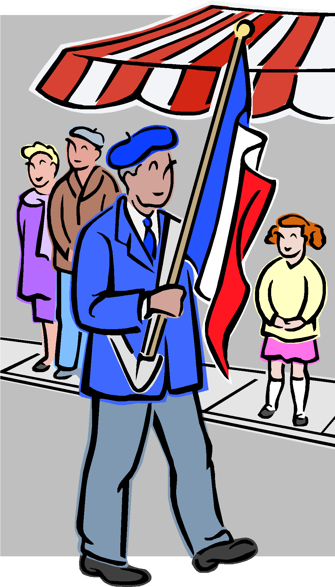 More Than 65 Million People Live In France, - Cartoon (1185x2073)