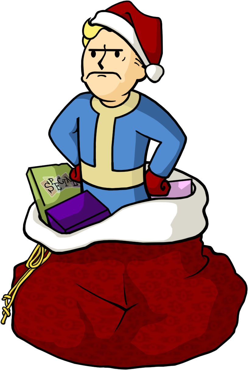 Vault Boyvault Techappy New Yearmerry Christmashappy - Fallout Christmas Vault Boy (1000x1500)