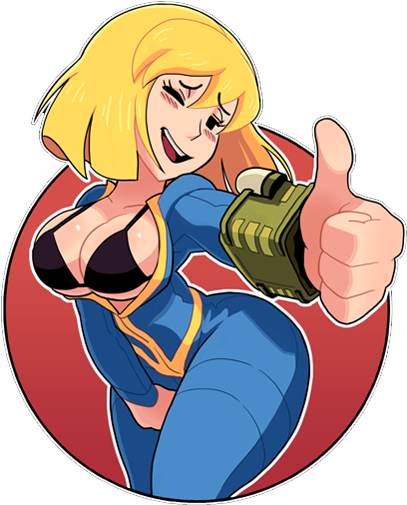 Fallout Clipart Ico - Vault Girl (512x512)