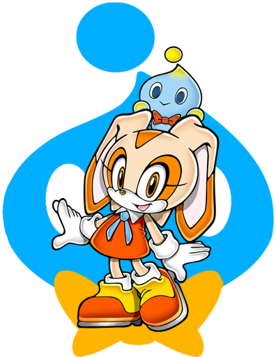 Art By Yuji Uekawa - Cream The Rabbit Sonic X (421x524)